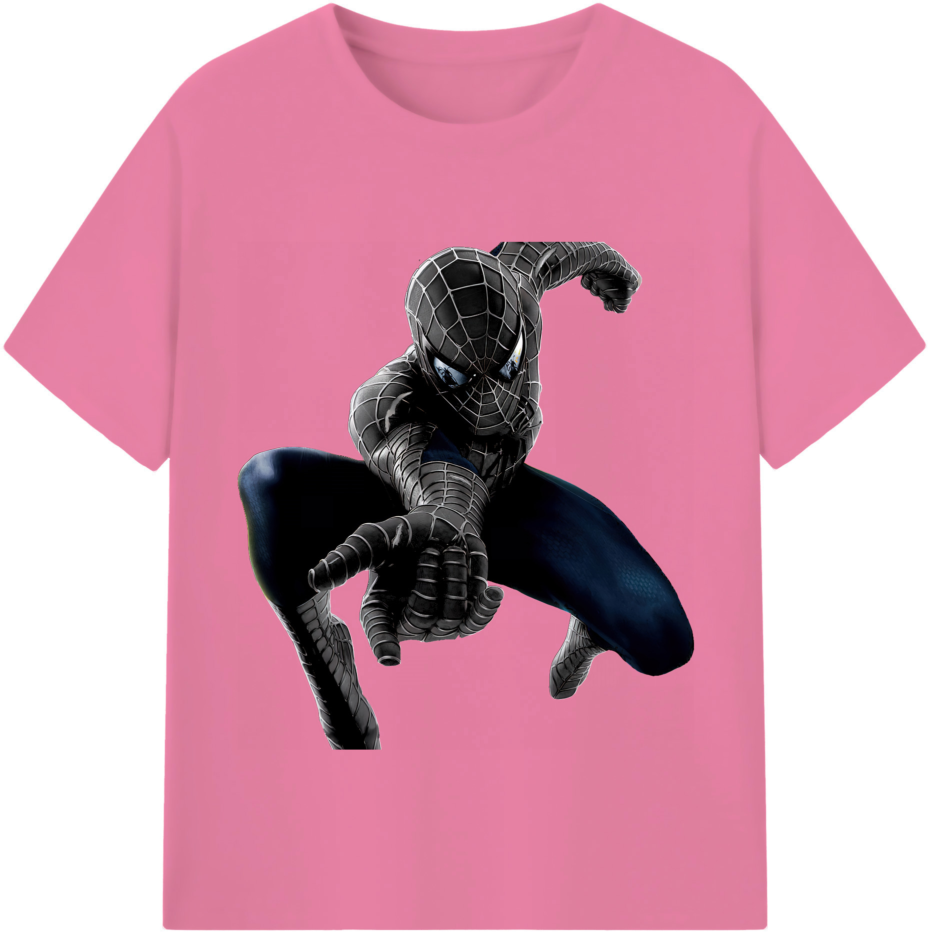 （画像用） Spider Man スパイダーマン 綿100％半袖Tシャツ（フロントプリント）